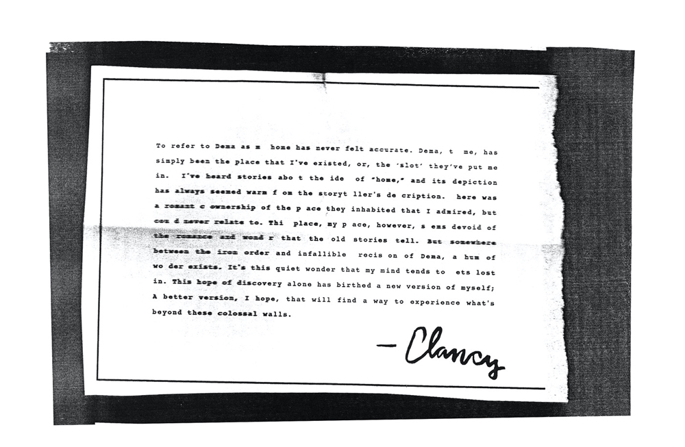 Clancy's Letter